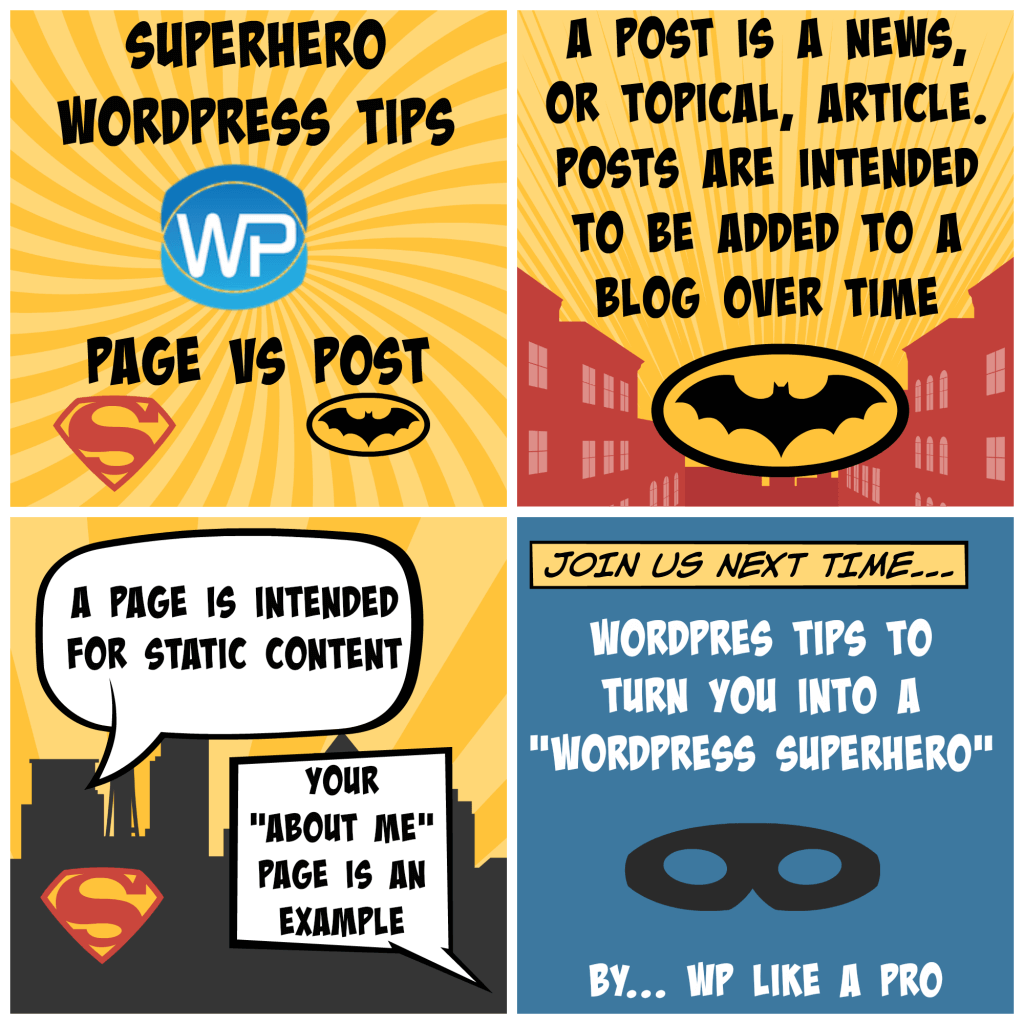 page vs post